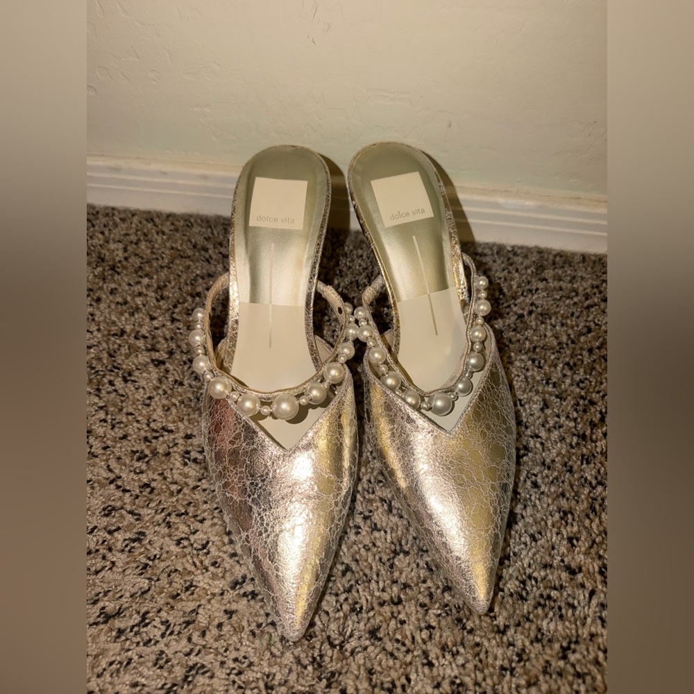 Silver Dolce Vita Kanika Pearl Heels